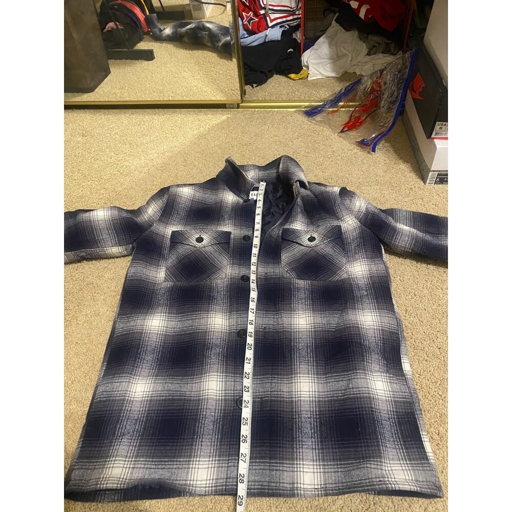 Men GAP Flannel Shirt – Black & White – Size XS – Excellent Condition